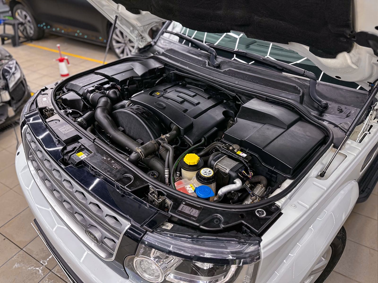 Комплексный детейлинг Land Rover Discovery 4 — после защиты глянцевых элементов, кадр 11